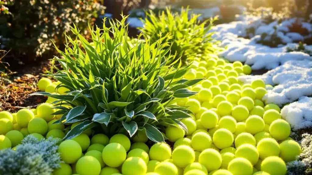 Entdecken Sie den winterlichen Trick der Engländer: Warum legt man Tennisbälle in den Garten?