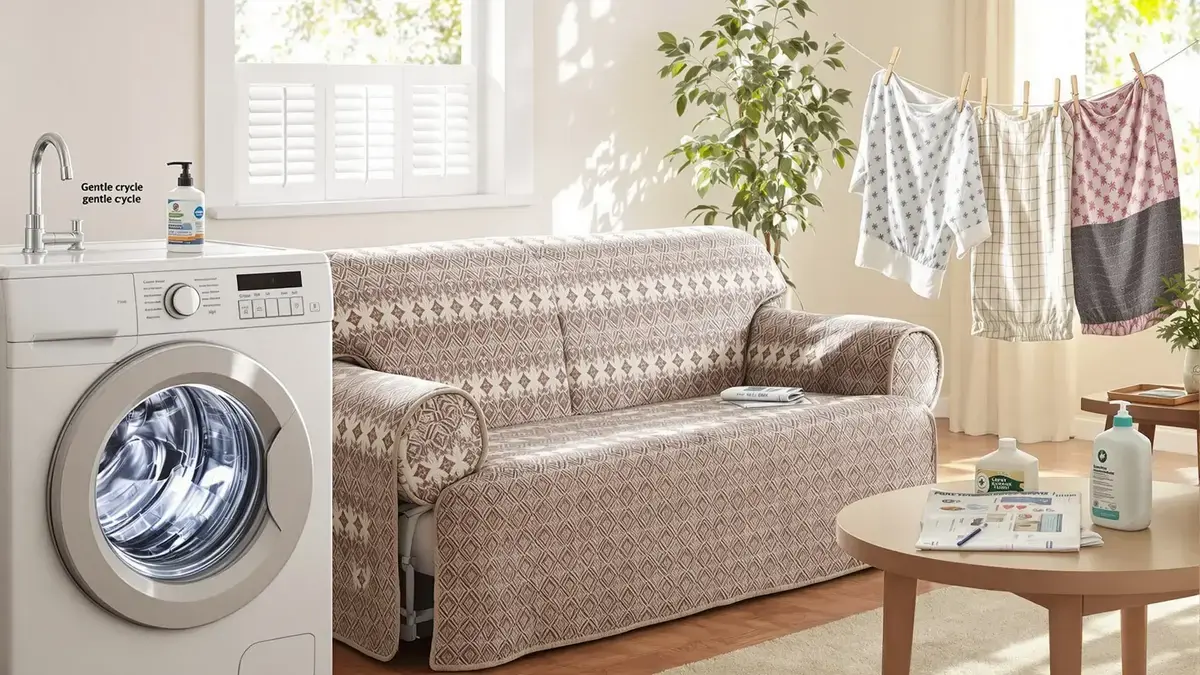 Entdecken Sie die unfehlbare Methode der Experten, um Ihren Sofabezug ohne Risiko des Einlaufens zu waschen